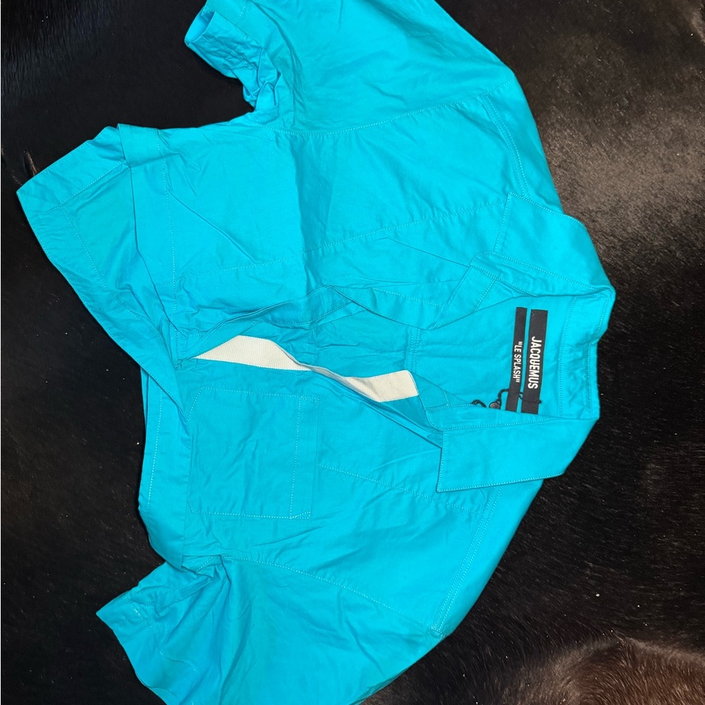 Jacquemus Bright Blue Short Sleeve Shirt